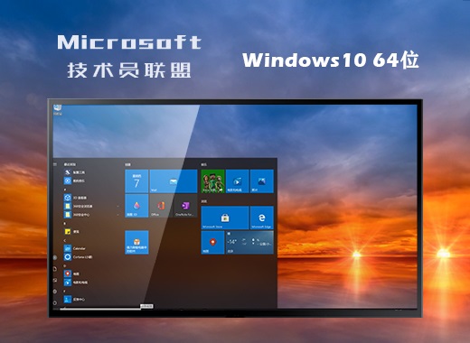 技术员联盟windows10专业纯净版64位v2021.11