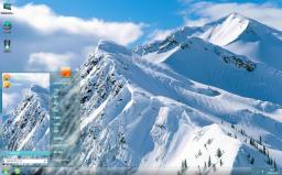 雪山之巅壮观风景win7电脑主题