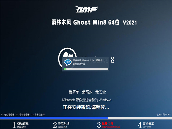 雨林木风ghost win8.1 64位免费家庭版v2021.07系统安装图