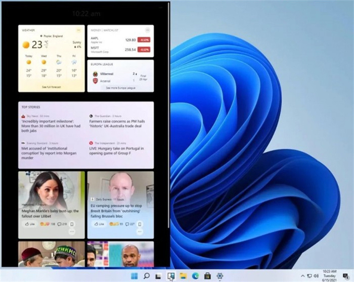微软windows11中文预览版32位v2022.1系统桌面图二
