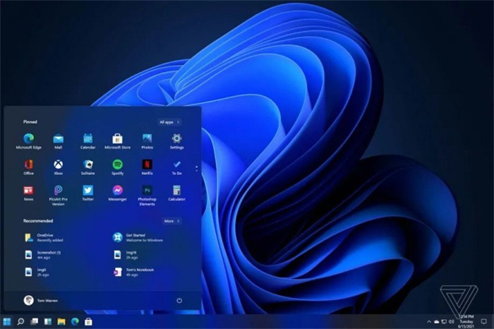 微软windows11专业版64位v2022.1系统桌面图一