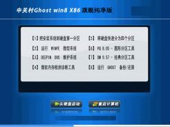 中关村ghost win8 x86硬盘纯净旗舰版(32位)v2015.12