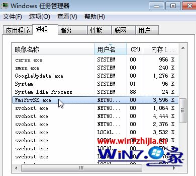 Win7系统中wmiprvse.exe占用CPU高如何禁用