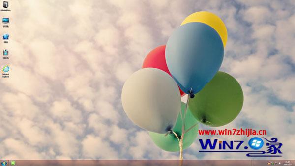 天空彩色气球风景win7主题桌面